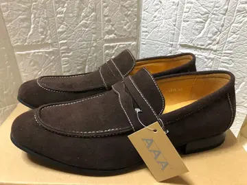 산에이 플러스 스웨이드 로퍼 다크 브라운 25.5cm 41 남성 신발