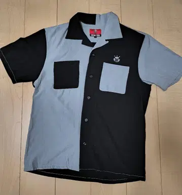 크림 소다 반팔 볼링 셔츠