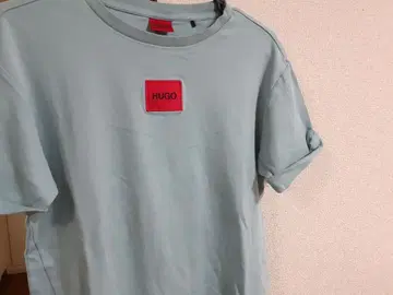 HUGO BOSS 라이트 블루 반팔 롱 원피스