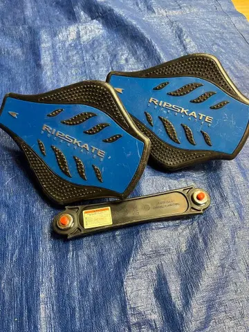 RIPSKATE 스케이트보드 블루 블랙