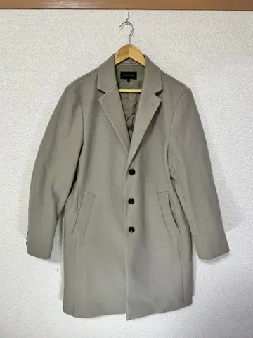 GLOBAL WORK 그레이 울 코트 L