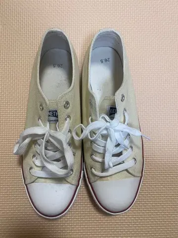 베이지 로우컷 스니커즈 26.5cm
