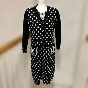 슈퍼 뷰티 도트 앙상블 원피스 새상품급