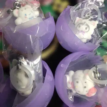 산리오 캐릭터즈 메지루시 액세서리 후와후와 스노우 4개 세트