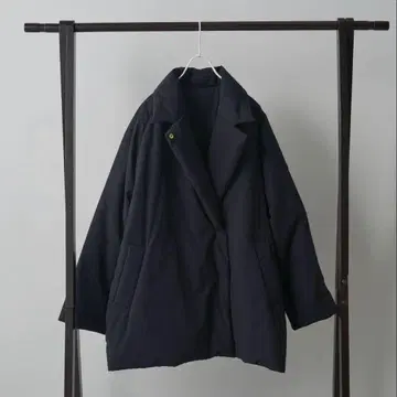 퓨어세신 충전솜 테일러드 코트 블랙