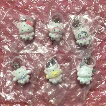 산리오 메지루시 액세서리 후와후와 스노우 컴프 컴플리트 세트