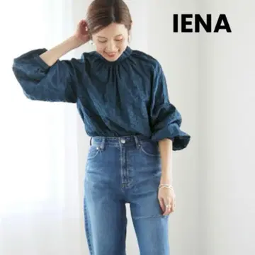 IENA 이에나 Cotton Wave BackBow blouse