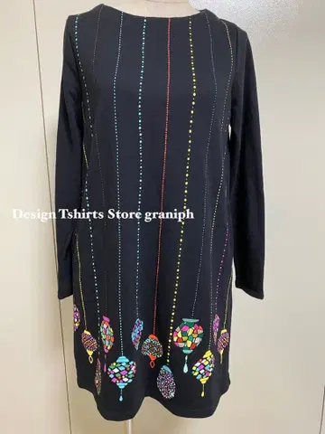 그라니프 블랙 긴팔 무릎 기장 원피스