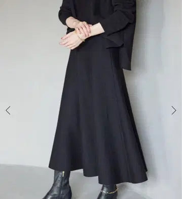 [ SLOBE IENA ] 밀라노 리브 니트 플레어 스커트