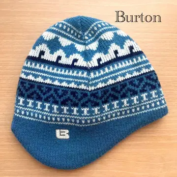 90s USA 버튼 니트 캡 노르딕 패턴