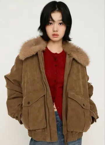 SLY WASHED PUFFER BZ 블루종 베이지