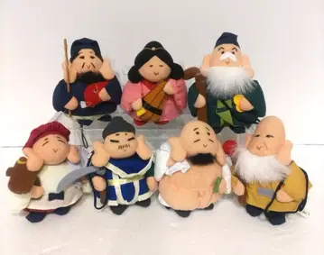 OIKE 오오이케 칠복신 봉제 인형 7체 세트 레트로