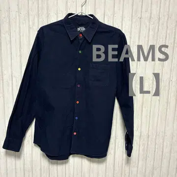 완판템! 빔즈 장식 스티치 멀티 버튼 레귤러 옥스 셔츠 L 남성용