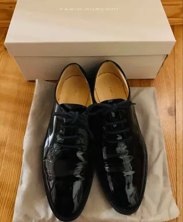 FABIO RUSCONI 옥스퍼드 에나멜 레이스업 슈즈