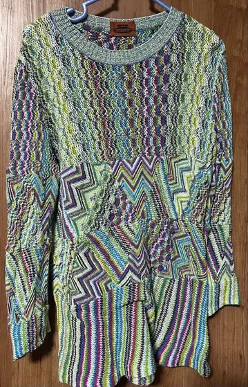 MISSONI 컬러풀 니트 긴팔 사이즈 71