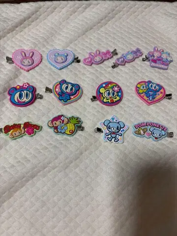 나루미야 캐릭터 러버 클립 부착 구미 앞머리 클립 컴플리트