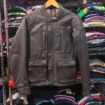 DAYTONA LEATHERS 천연 가죽 레더 자켓 스크램블러 자켓