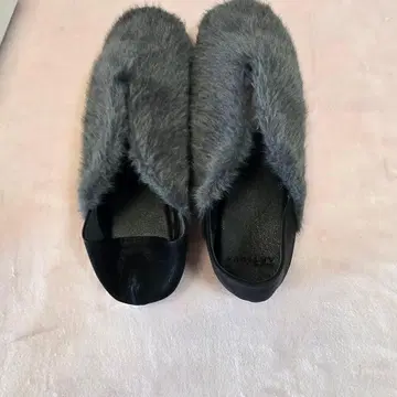 antiqua 퍼 포함 슬립온 M 그레이 새상품