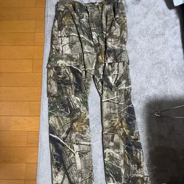 카모플라쥬 카고 팬츠 M 사이즈 면 100% 리얼트리