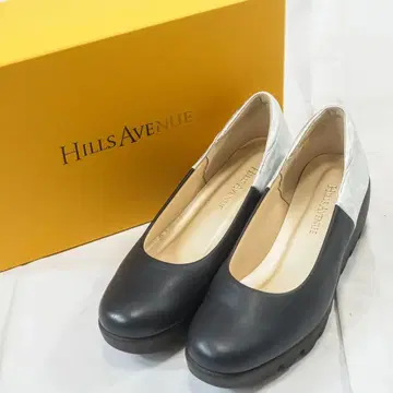 미사용급 힐즈 아베뉴 펌프스 22cm 웨지솔 가죽