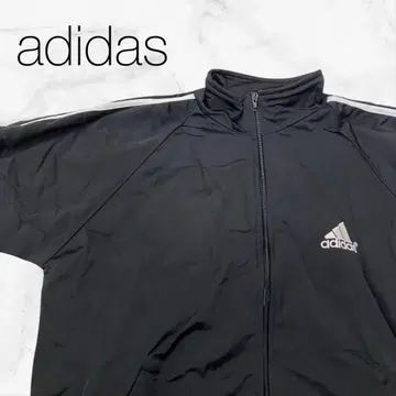 [ 아디다스 ] 상의 저리 블랙 x 브랜드 로고 긴팔 앞 척