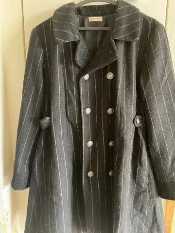 axes femme 스트라이프 롱 코트