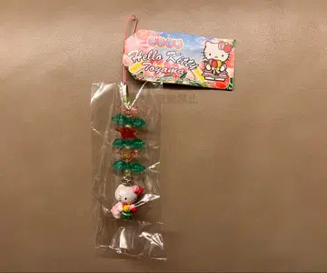 레어 [ 지역 한정 키티 ] 도야마 한정판 튤립 비즈 스트랩 끈