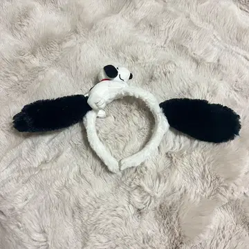 USJ 유니버셜 스누피 머리띠 귀 움직이는 복슬복슬