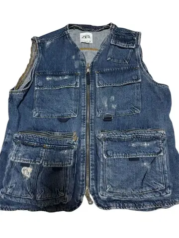 ZARA 데님 베스트 8포켓