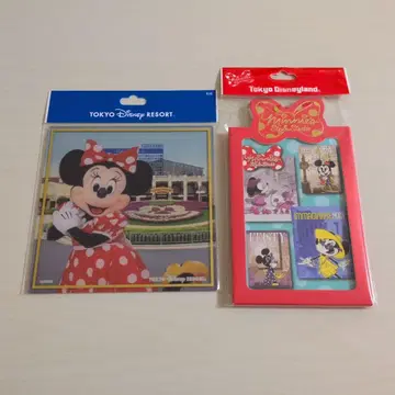 디즈니랜드 클리어 색지 엽서 세트 미니