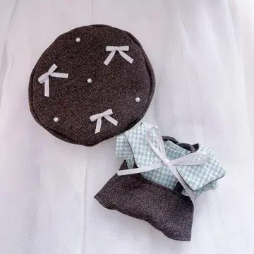 인형 옷 하피누이 치비누이 치비스토 의류 베레모 초코민트