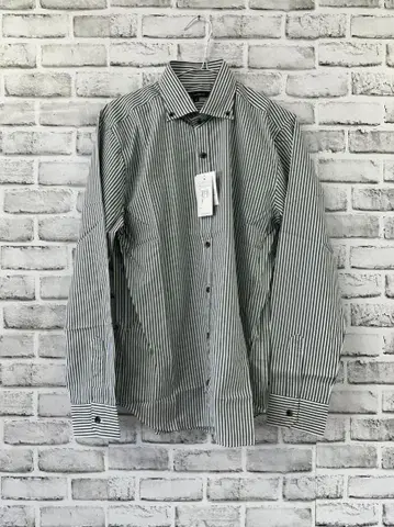 스트라이프 긴팔 셔츠 버튼 다운