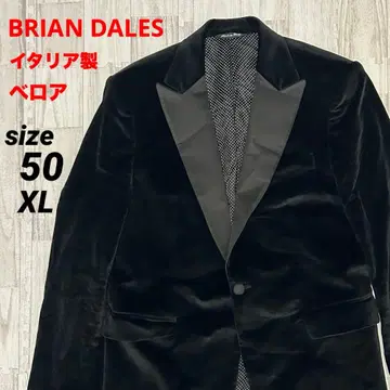 이탈리아제 BRIAN DALES 벨로아 테일러드 자켓 사이즈 50