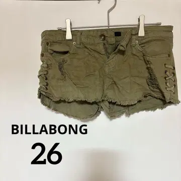 새상품급 BILLABONG [26] 올리브 숏팬츠 여름 카키