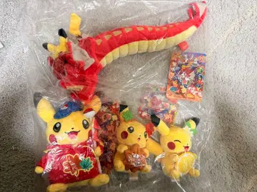 포켓몬 센터 히로시마 봉제 인형과 마스코트 4개 세트 피카츄