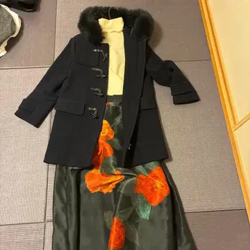 울 더플 코트 FOX 카라 탈부착 가능