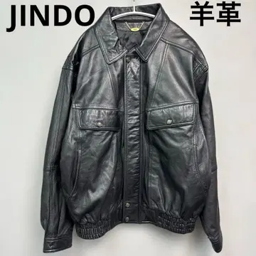 JINDO 천연 가죽 양가죽 레더 자켓 라이더 자켓