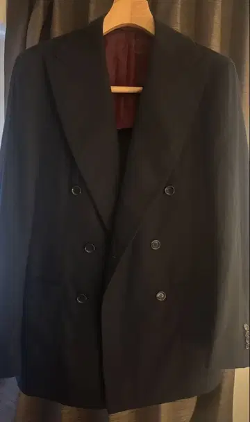 STILE LATINO 네이비 더블 브레스트 수트 46