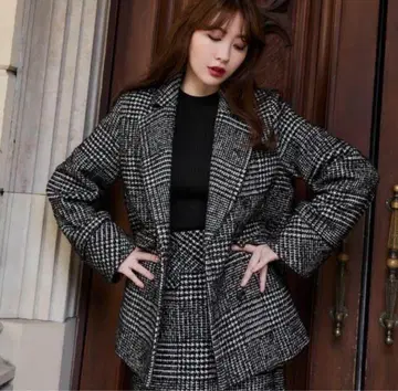 herlipto Hemingway Check Tweed Jacket M