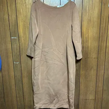 JOINT SPACE 브라운 칠부 원피스