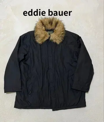 옷깃 퍼 eddie bauer 플리마켓 로프트 나일론 자켓 L 블랙