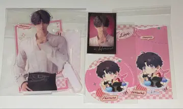 연애와 심공 스이파라 호무라 아크릴 스탠드 폴라로이드 엽서 코스터 특전