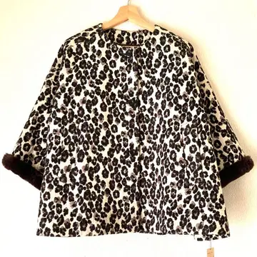 [BEARDSLEY] 레오파드 노카라 코트