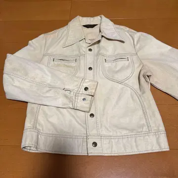 Lee 리 크림색 아이보리 데님 자켓 레어 프리 사이즈