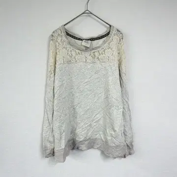 KNOX ROSE [ L ] 녹스 로즈 레이스 디테일 긴팔 상의