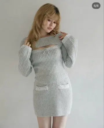 andmary viora lace knit set