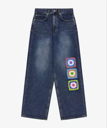 rocci rocci 로시로시 다크 블루 데님 팬츠