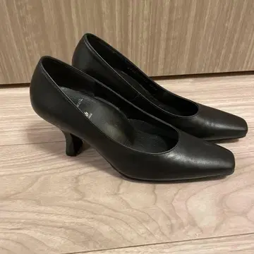 와코루 블랙 정품 하이힐 높이 약 7.5cm 정가 26800엔