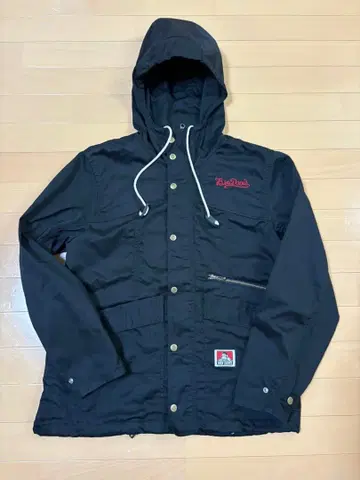 벤 데이비스 후드 부착 블랙 아우터