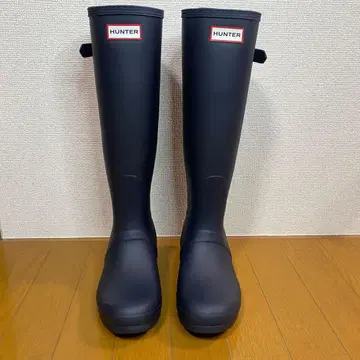 [ 컨디션 최상 ] HUNTER 레인부츠 장화 네이비